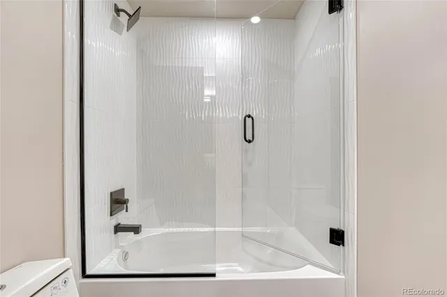 a view of room with garage