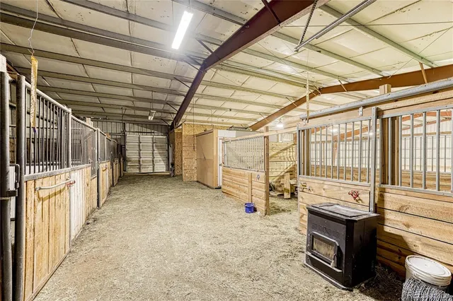 an aerial view of residential houses and outdoor space