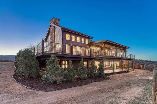 a front view of a house with balcony