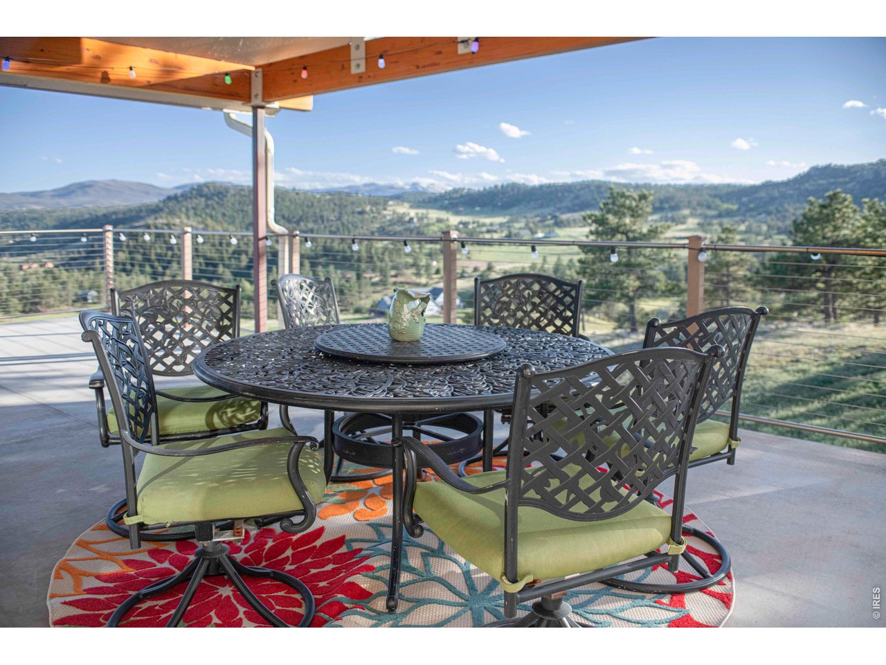91 Eagle Rising Place Livermore, CO 80536 - Photo 30 of 38 a view of balcony with furniture