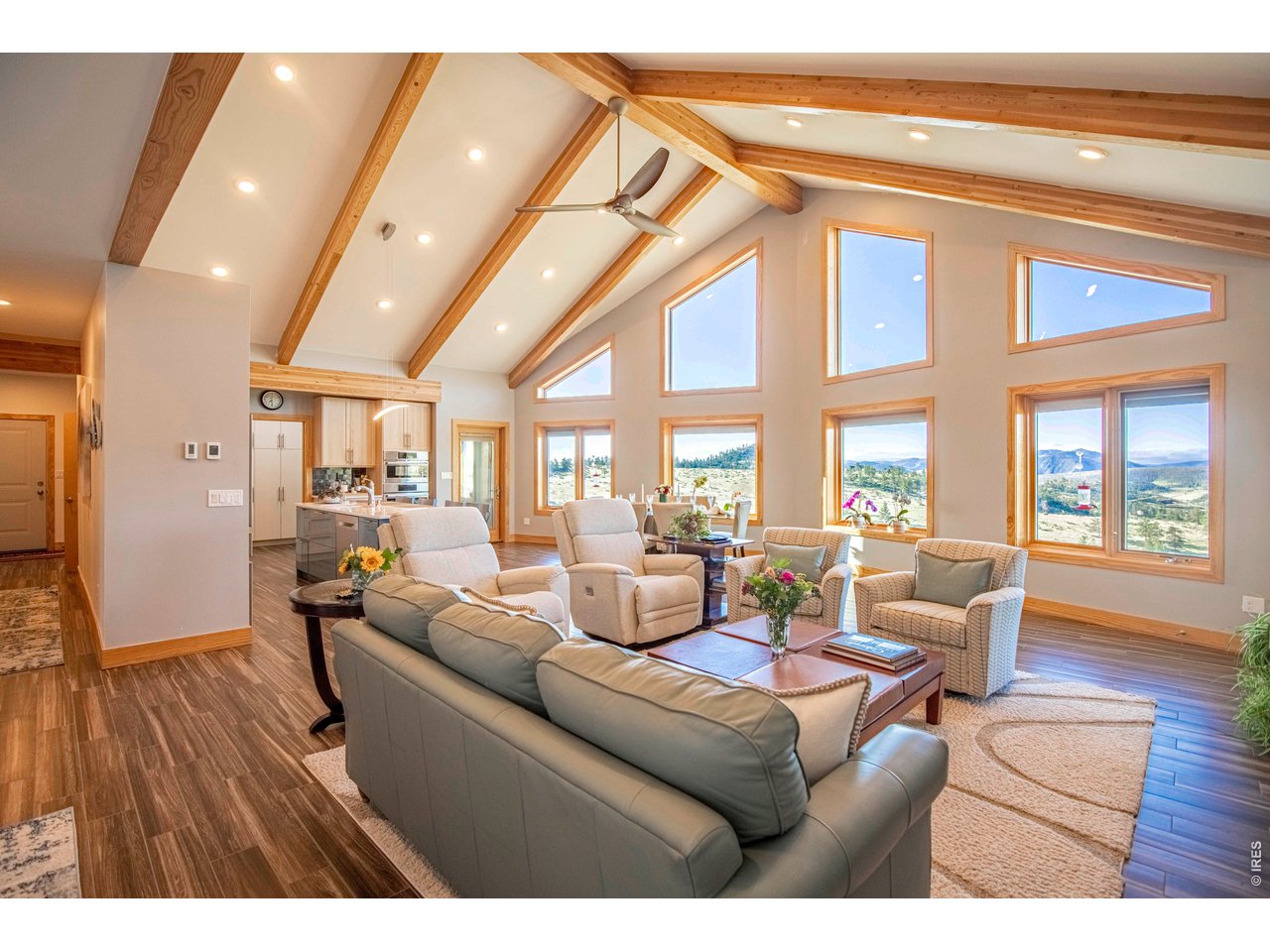 91 Eagle Rising Place Livermore, CO 80536 - Photo 6 of 38 a living room with furniture and a large window
