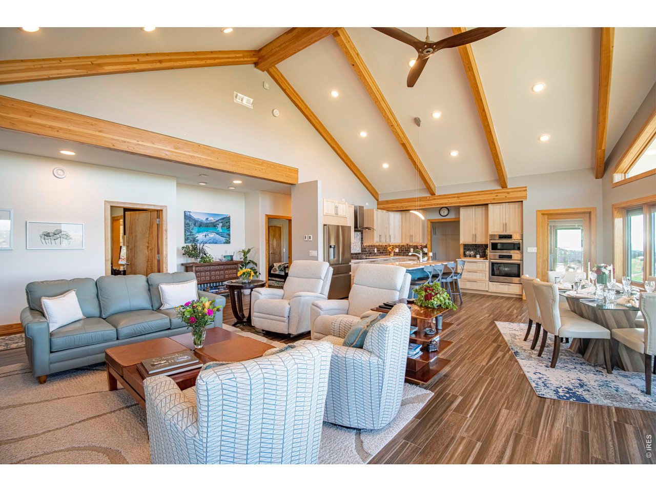 91 Eagle Rising Place Livermore, CO 80536 - Photo 8 of 38 a living room with furniture and a wooden floor