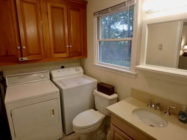 a view of a wooden fence