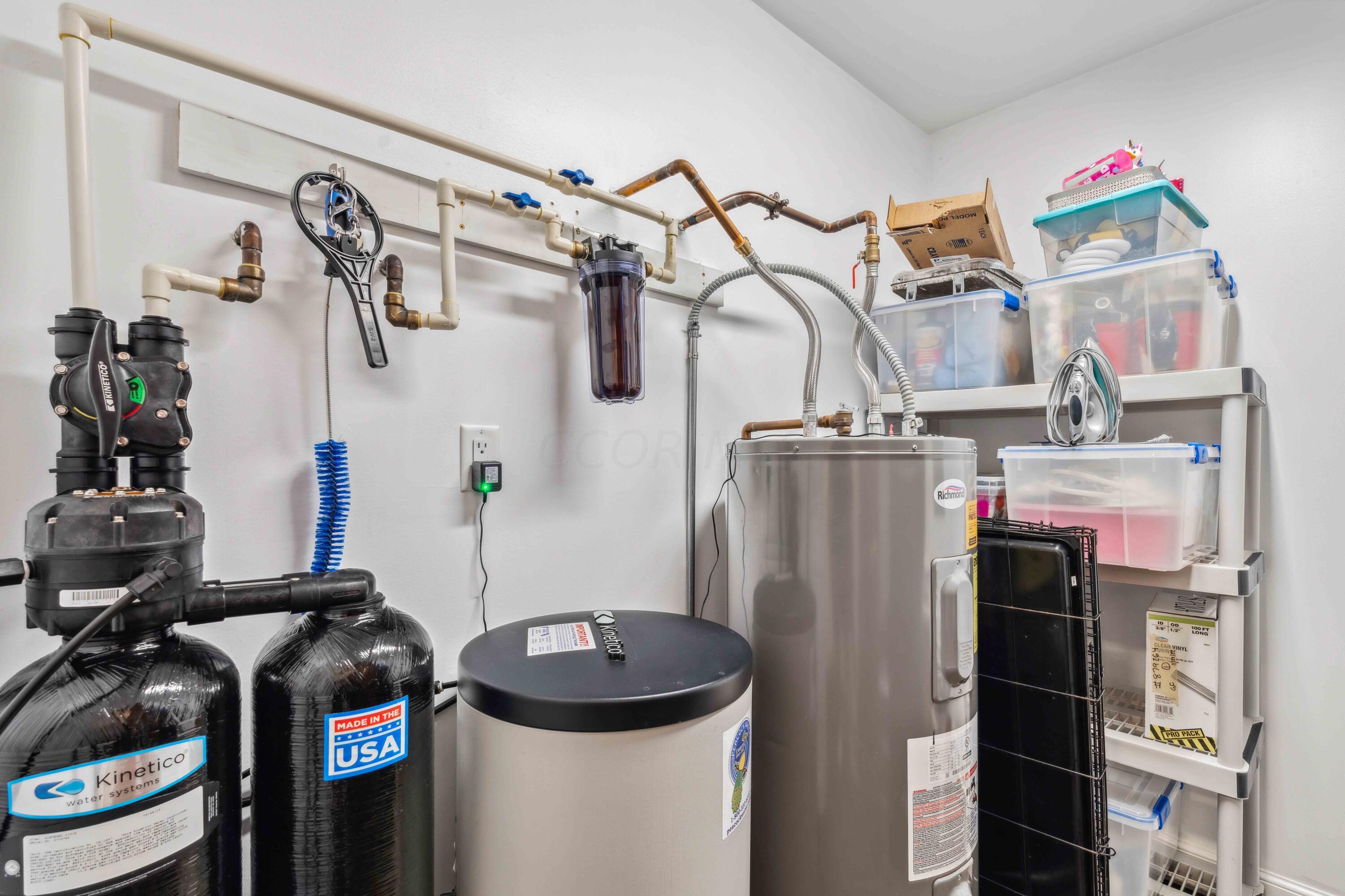 8884 Weiser Road Waldo, OH 43356 - Photo 25 of 37 Hot Water Tank 2017, New Kinetico Water Softener 2019 plus room for storage!