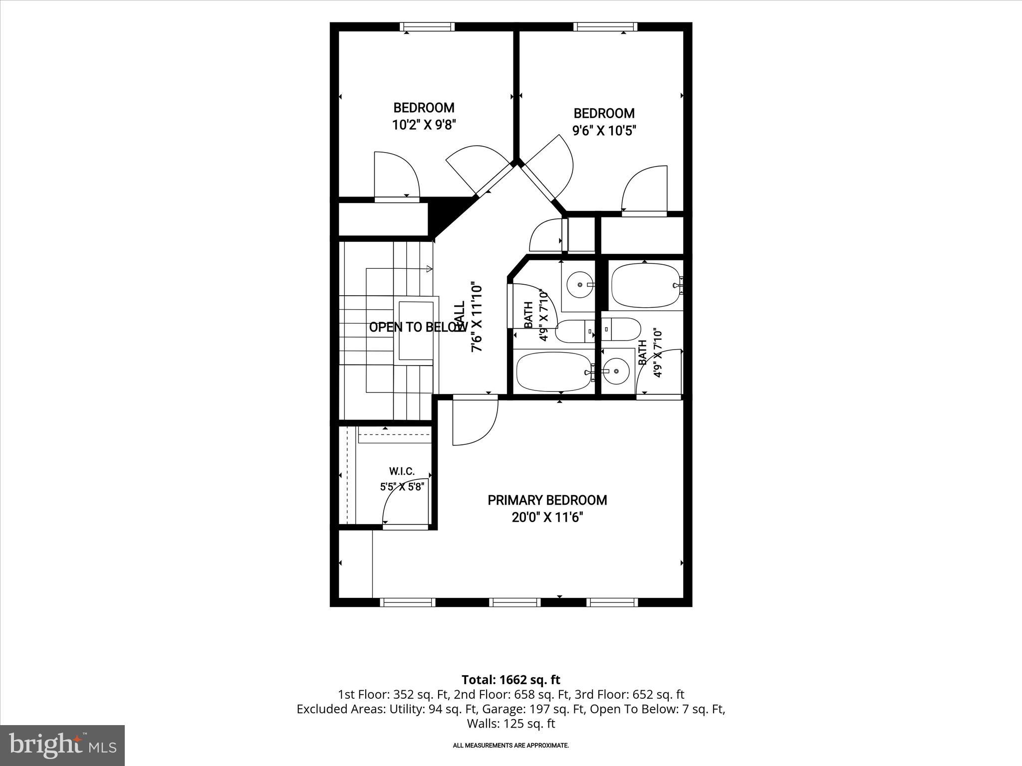 716 Streamside Drive Bowie, MD 20721 - Photo 26 of 28 Upper Level - Floor Plan