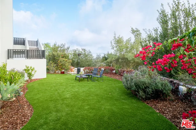 a view of outdoor space with seating