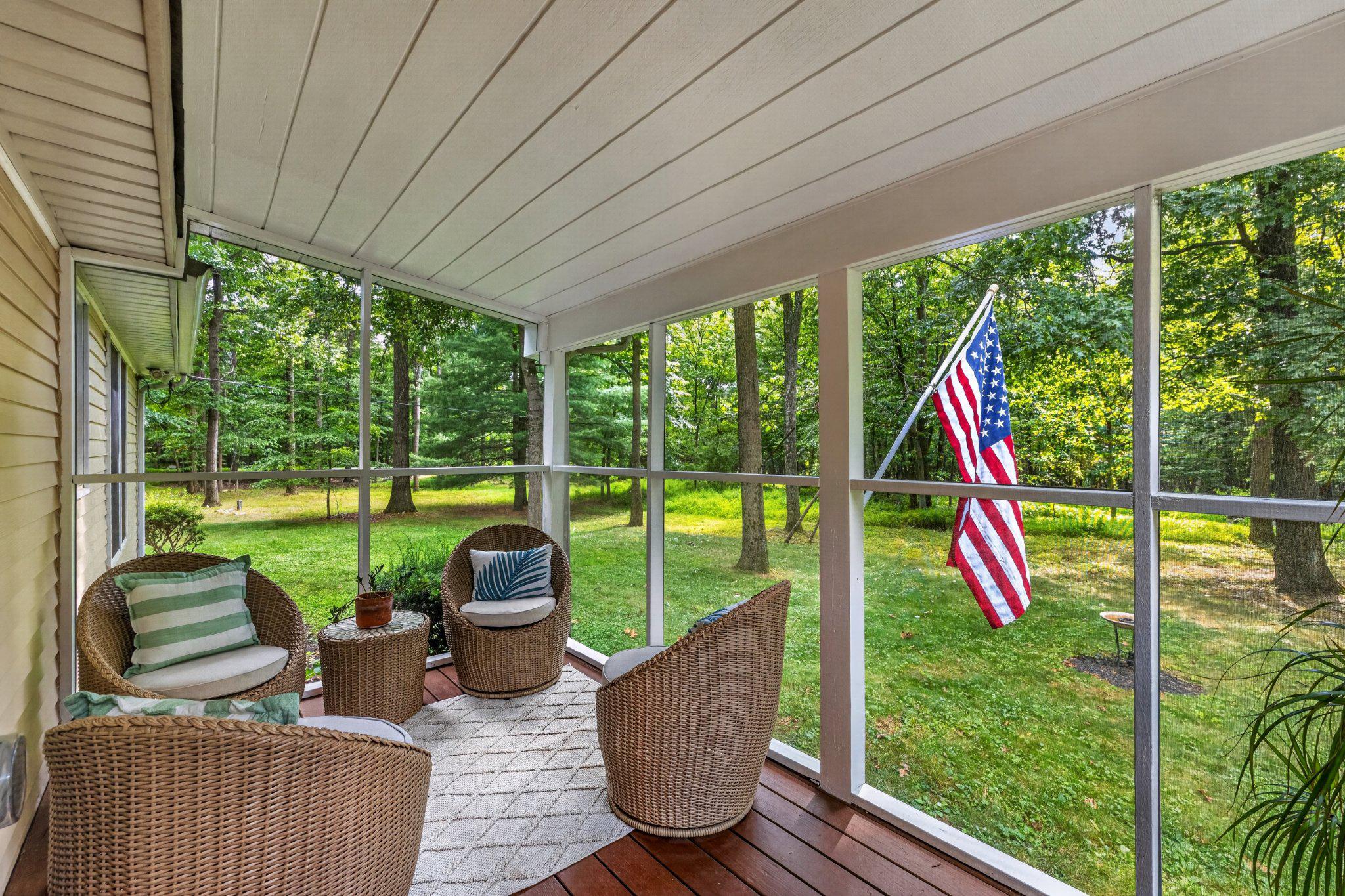 10820 Gambrill Park Road Frederick, MD 21702 - Photo 14 of 36 Relax & enjoy nature views from the screened porch