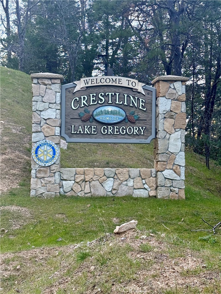 0 Scenic View Drive Crestline, CA 92325 - Photo 17 of 25 a view of outdoor space with sign board and garden