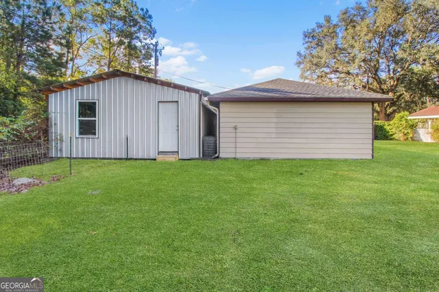 a view of an chairs in the room