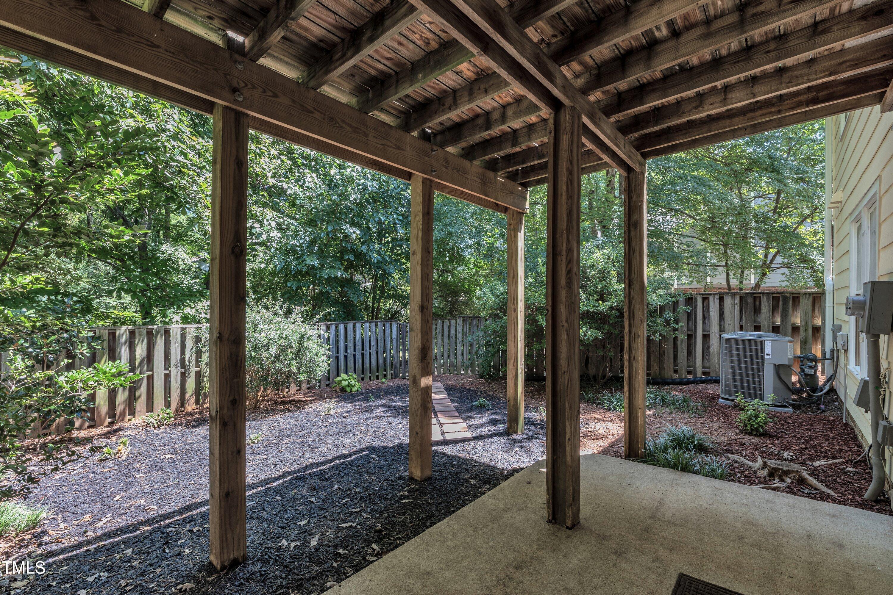 1516 Hemphill Drive Raleigh, NC 27609 - Photo 24 of 28 a view of a porch with a backyard