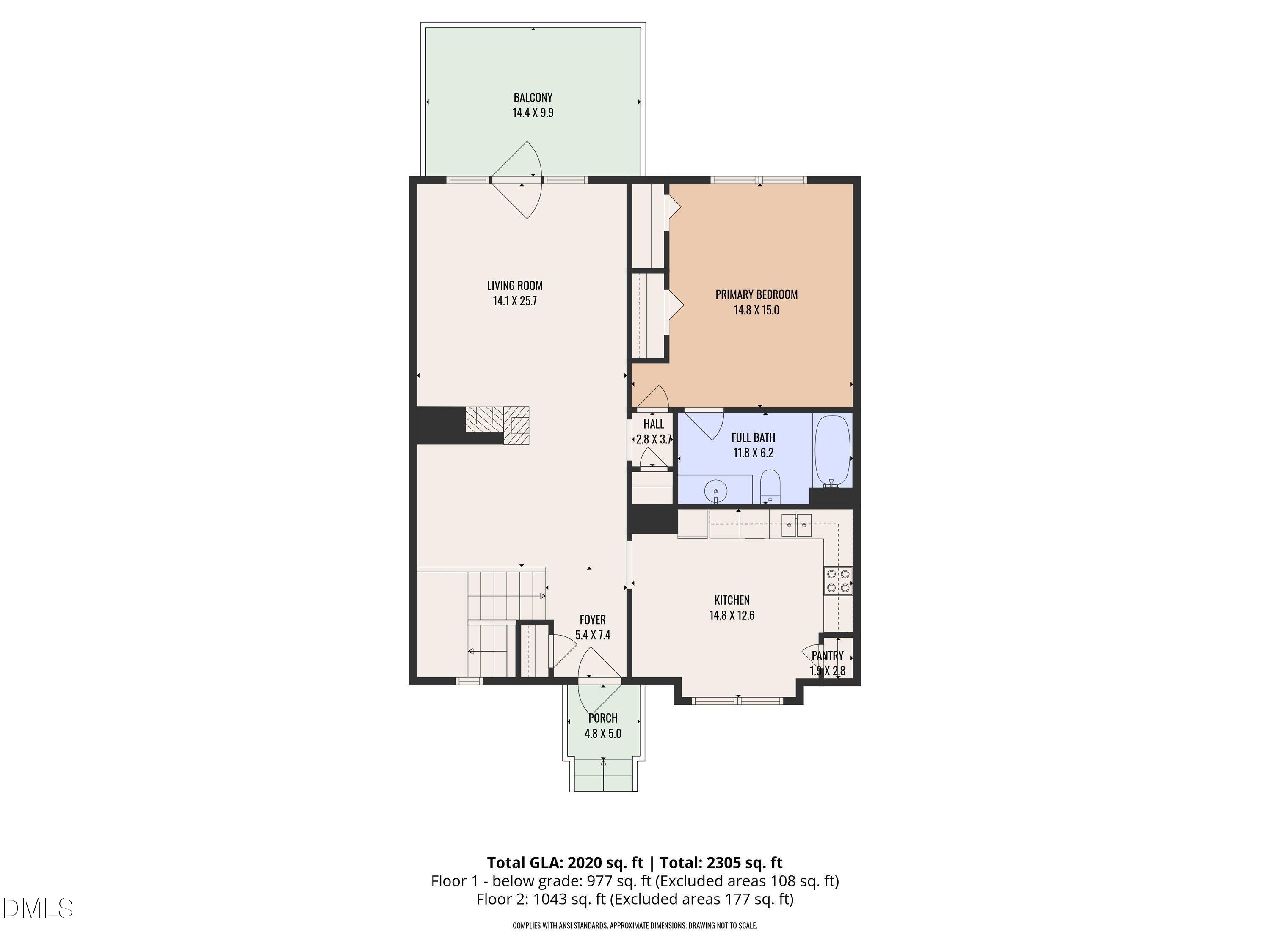 1516 Hemphill Drive Raleigh, NC 27609 - Photo 28 of 28 a picture of a floor plan