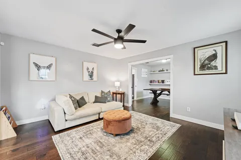 a view of a workspace with furniture