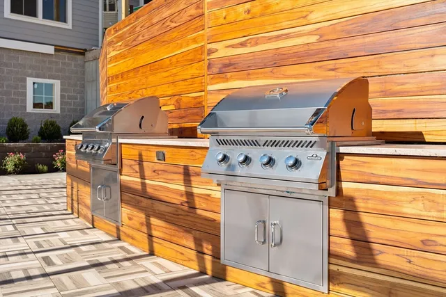 a view of a street with an empty space