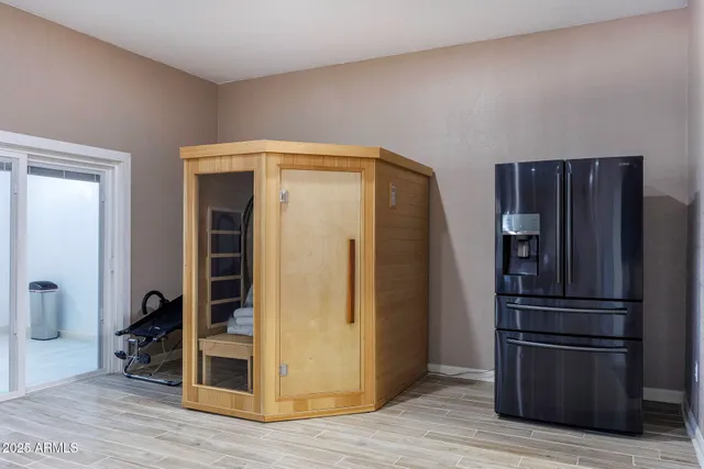 a view of a room with an empty space