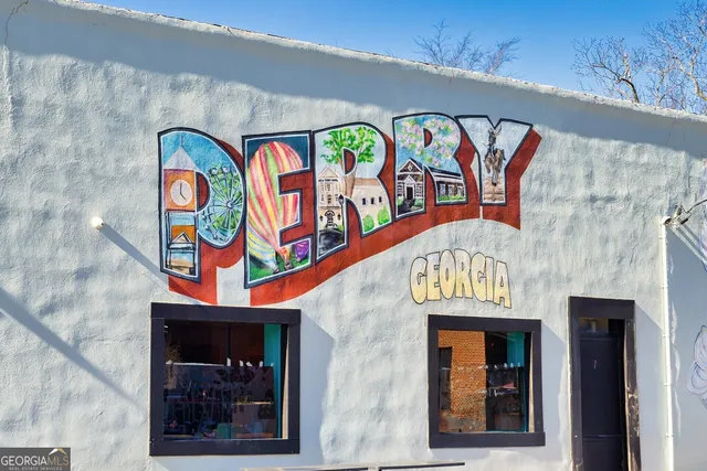 a sign on the wall of building