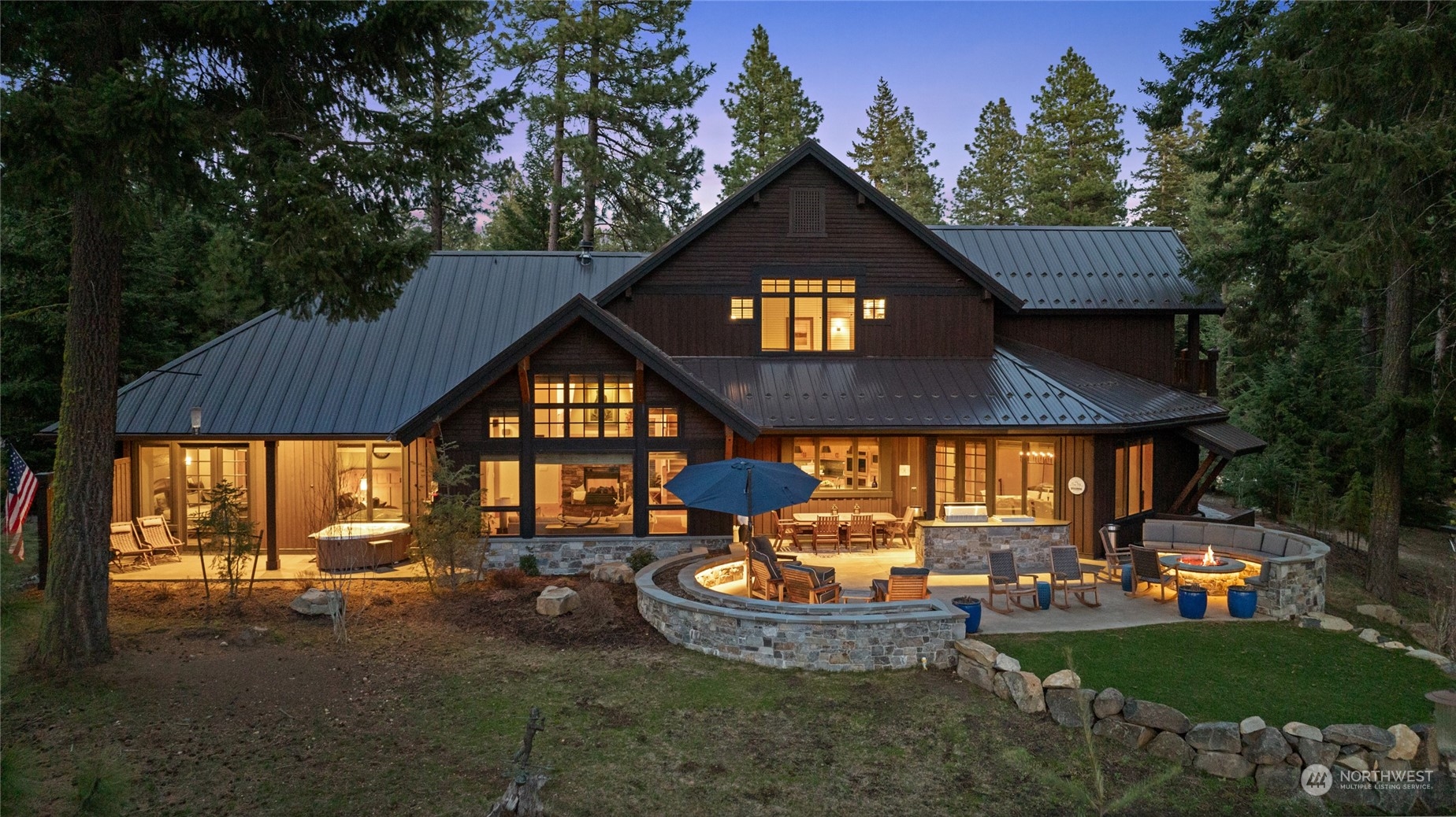 1491 Larkspur Loop Cle Elum, WA 98922 - Photo 32 of 40 a view of a house with backyard and sitting area