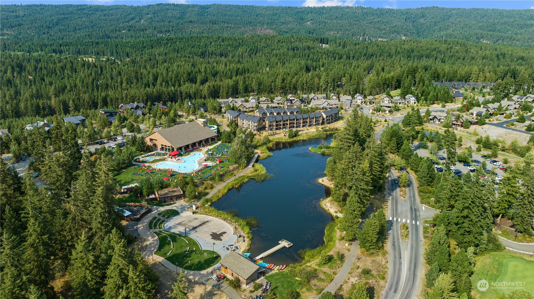 1491 Larkspur Loop Cle Elum, WA 98922 - Photo 39 of 40 a view of lake with residential houses with outdoor space and trees