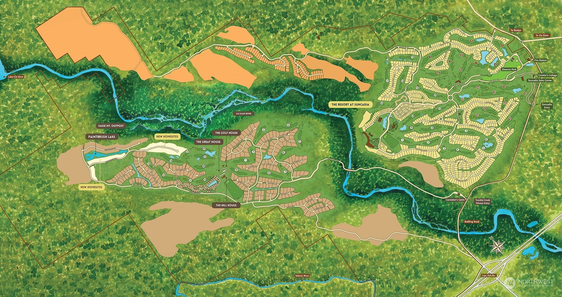 1491 Larkspur Loop Cle Elum, WA 98922 - Photo 40 of 40 an aerial view of a house