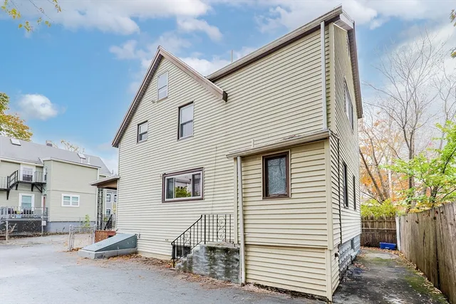 a view of a house with a patio