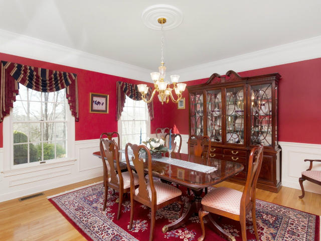 151 Ledges Road Ridgefield, CT 06877 - Photo 8 of 24 a view of a dining room with furniture window and outside view