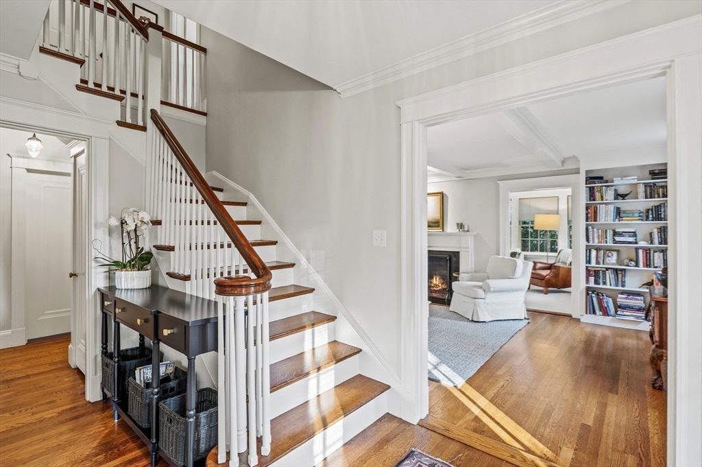 19 Elmwood Road Marblehead, MA 01945 - Photo 18 of 36 a living room with furniture and stairs