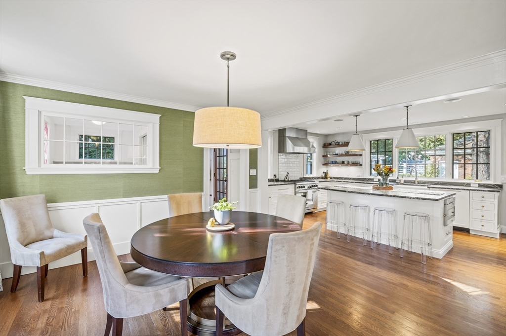 19 Elmwood Road Marblehead, MA 01945 - Photo 7 of 36 a dining room with furniture a window and wooden floor