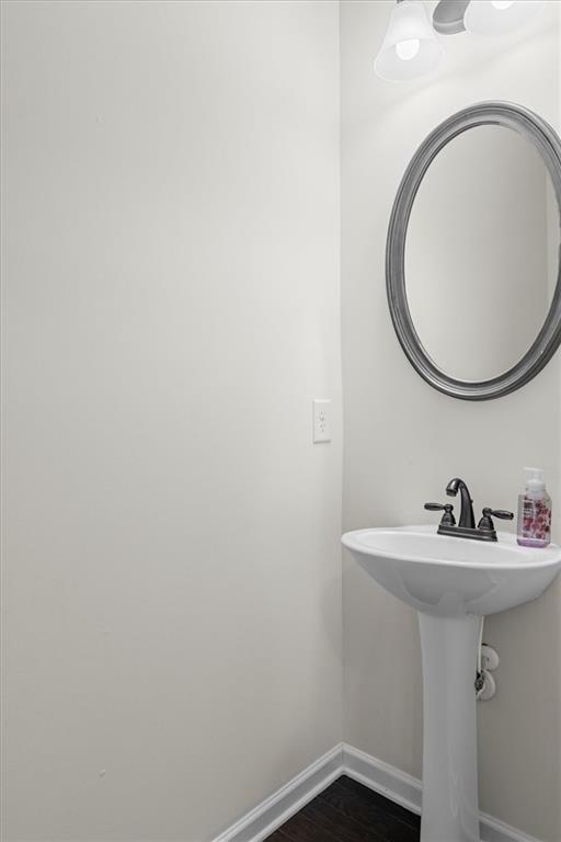 329 Rippling Drive Ball Ground, GA 30107 - Photo 19 of 43 a bathroom with a sink and a mirror