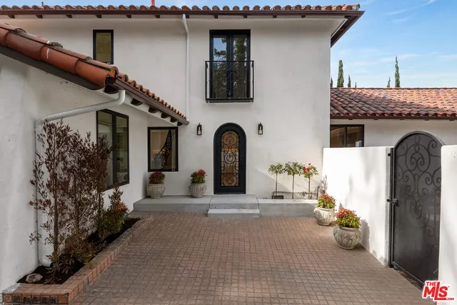 a front view of a house with entryway