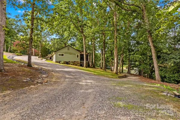 a house with trees in front of it