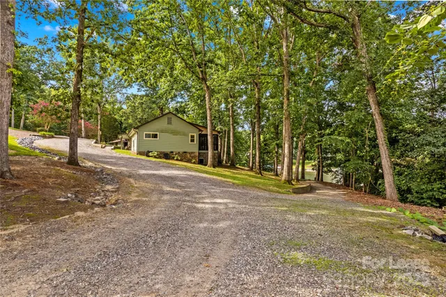 a house with trees in front of it