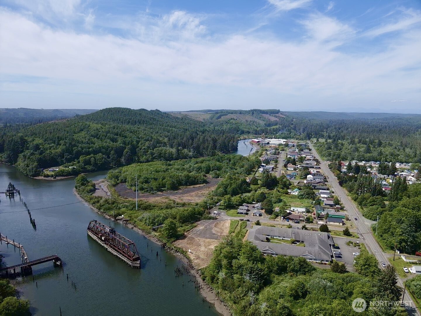 1010 Division Street Hoquiam, WA 98550 - Photo 11 of 40 an aerial view of residential house with outdoor space