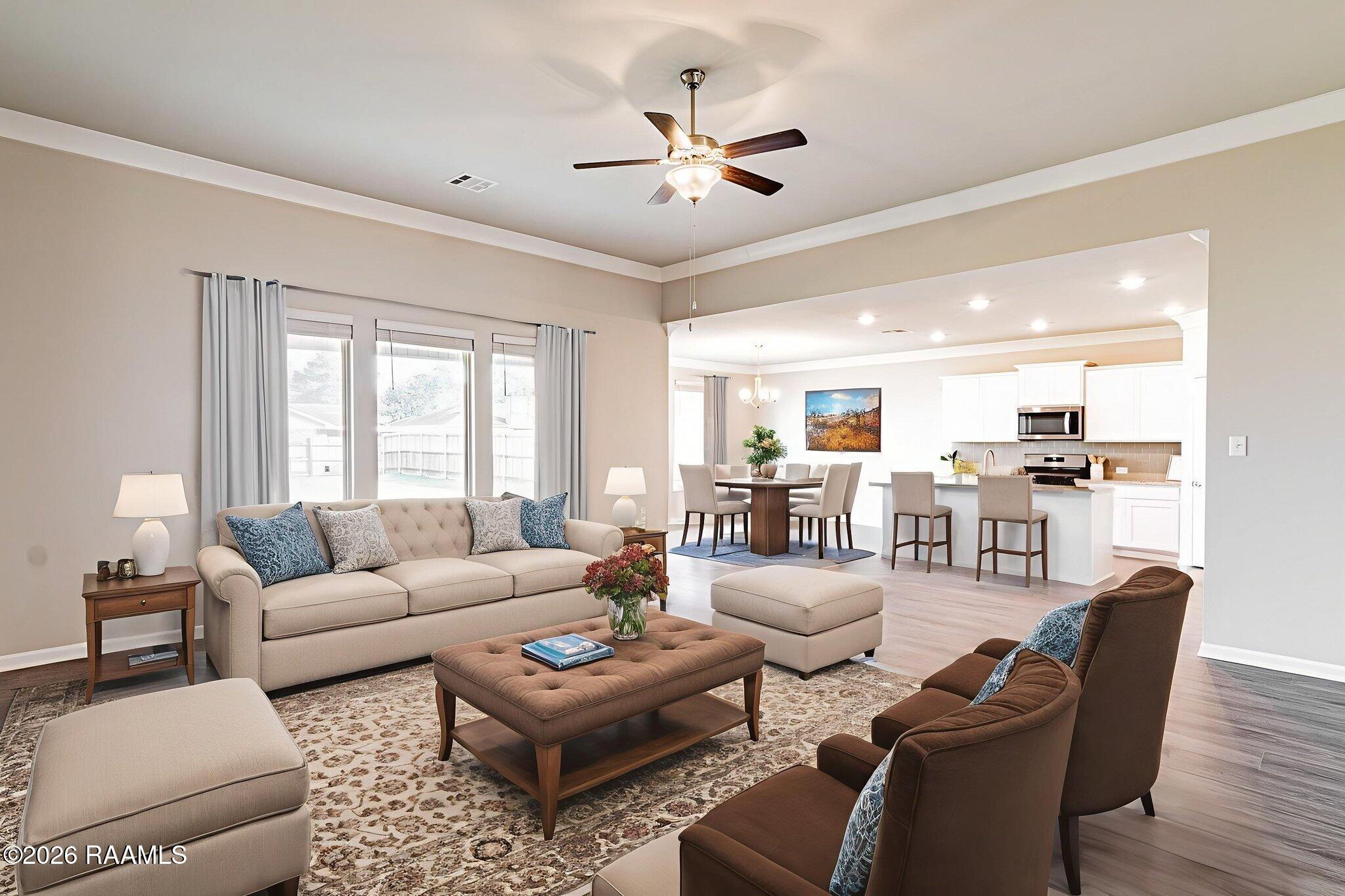 123 Tortoise Lane Broussard, LA 70518 - Photo 3 of 29 living room staged