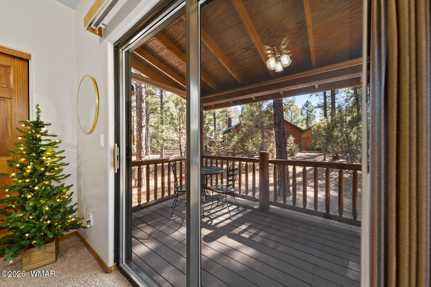 1041 South Pinon Circle Show Low, AZ 85901 - Photo 17 of 29 a view of a balcony with wooden floor