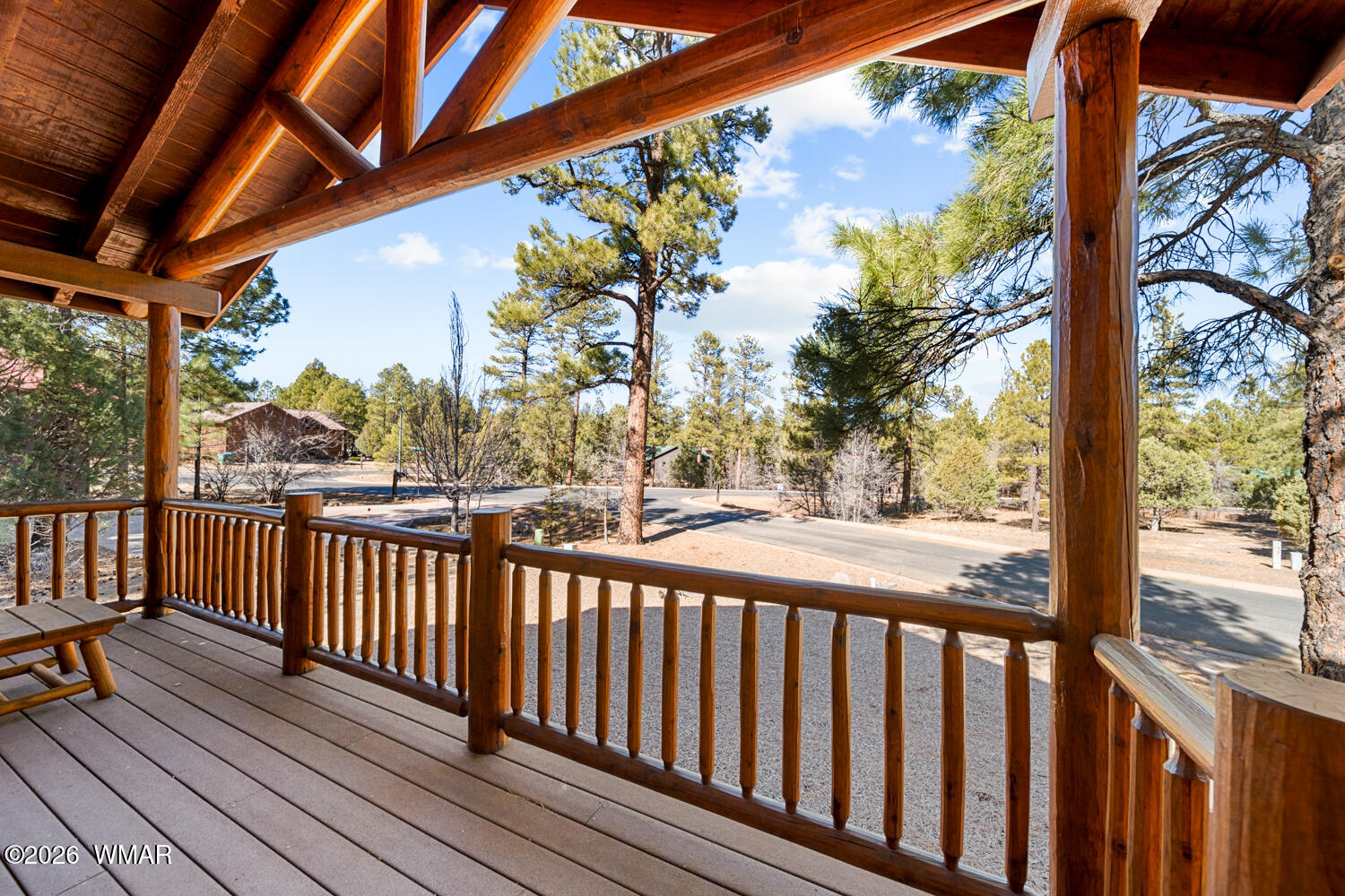 1041 South Pinon Circle Show Low, AZ 85901 - Photo 3 of 29 a view of a balcony with wooden floor