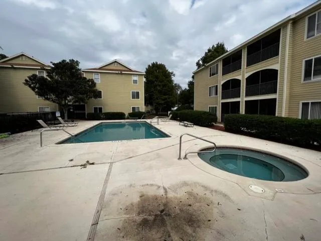a house view with a outdoor space