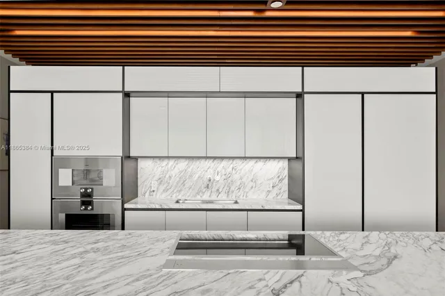 a living room with a large window