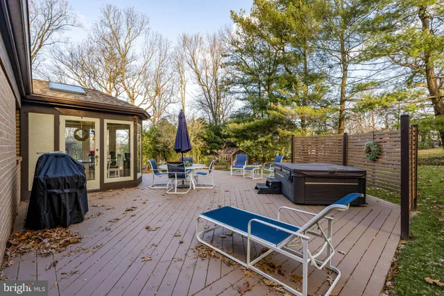 a view of backyard with green space