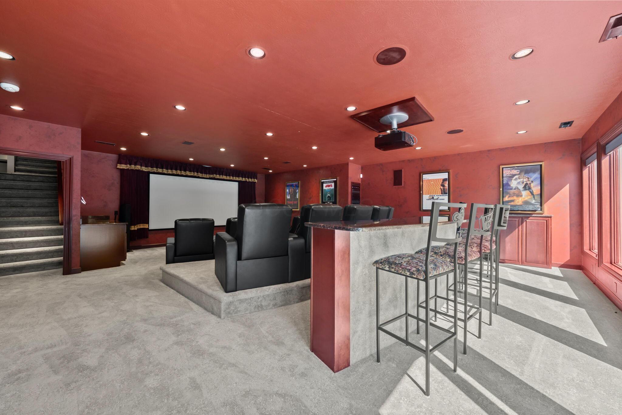 17980 Gambier Road Mount Vernon, OH 43050 - Photo 57 of 123 Lower Level Theater