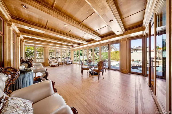 a view of an empty room and window