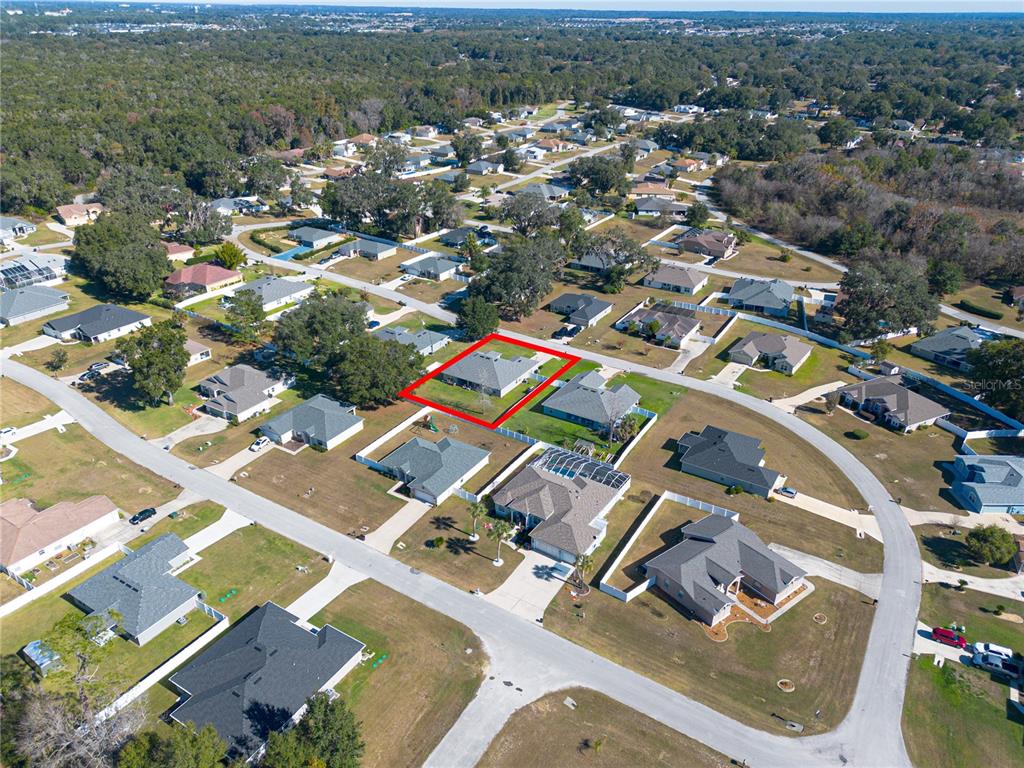 10170 Southwest 78th Court Ocala, FL 34476 - Photo 39 of 43 an aerial view of residential houses with outdoor space