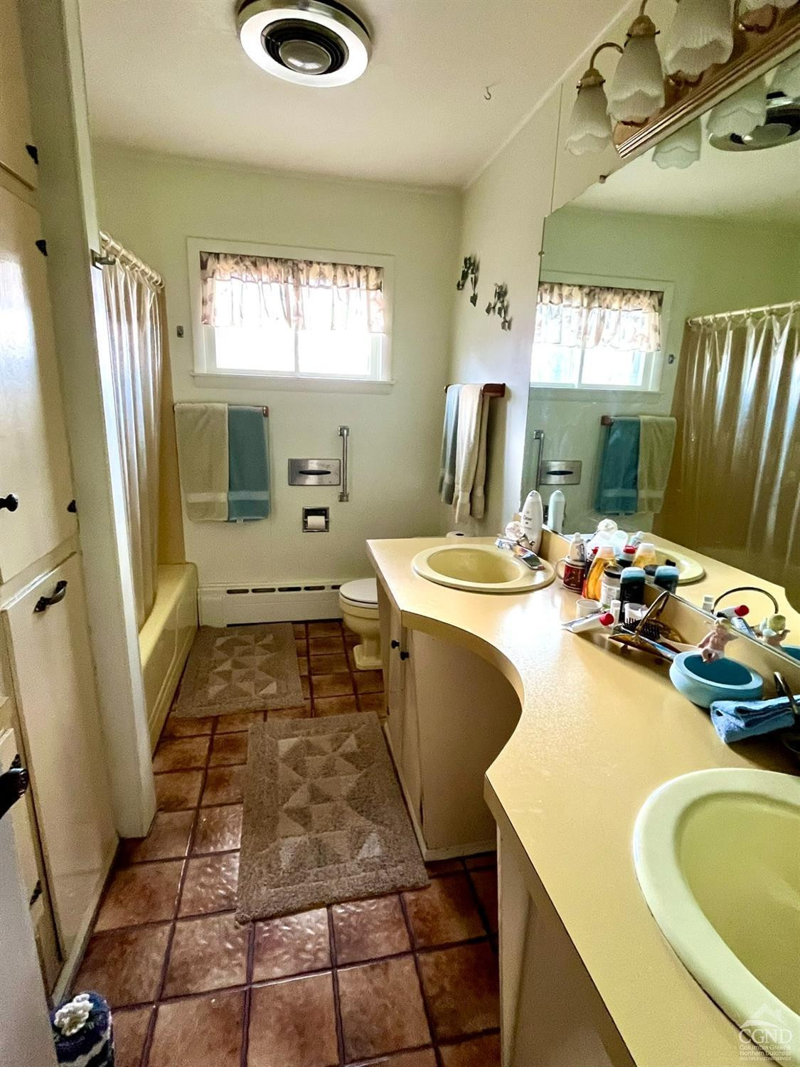 375 Church Road Hudson, NY 12534 - Photo 10 of 15 a bathroom with a tub sink and mirror