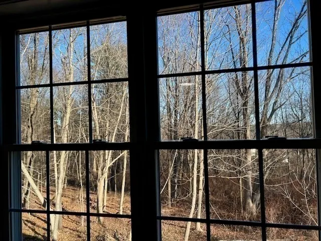 a view of with street from window