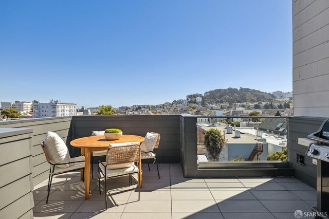 a outdoor view with a sitting space