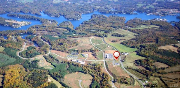 an aerial view of residential house with outdoor space