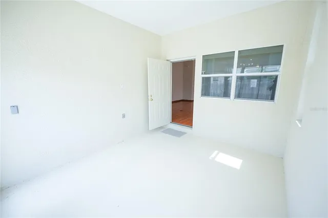 a view of an empty room