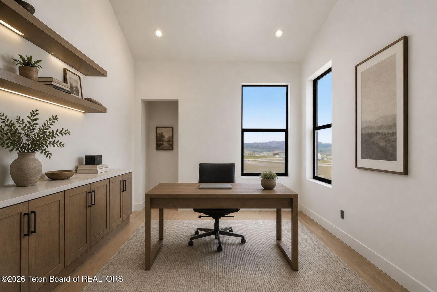 204 Dick Casull Loop Freedom, WY 83120 - Photo 20 of 56 Main Level Office- AI staged