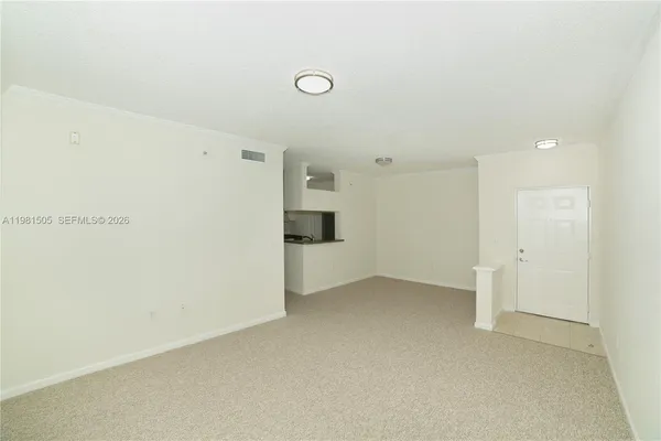 a view of empty room