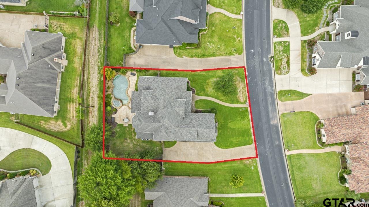2312 Pinehurst Street Tyler, TX 75703 - Photo 4 of 43 an aerial view of a house having outdoor space