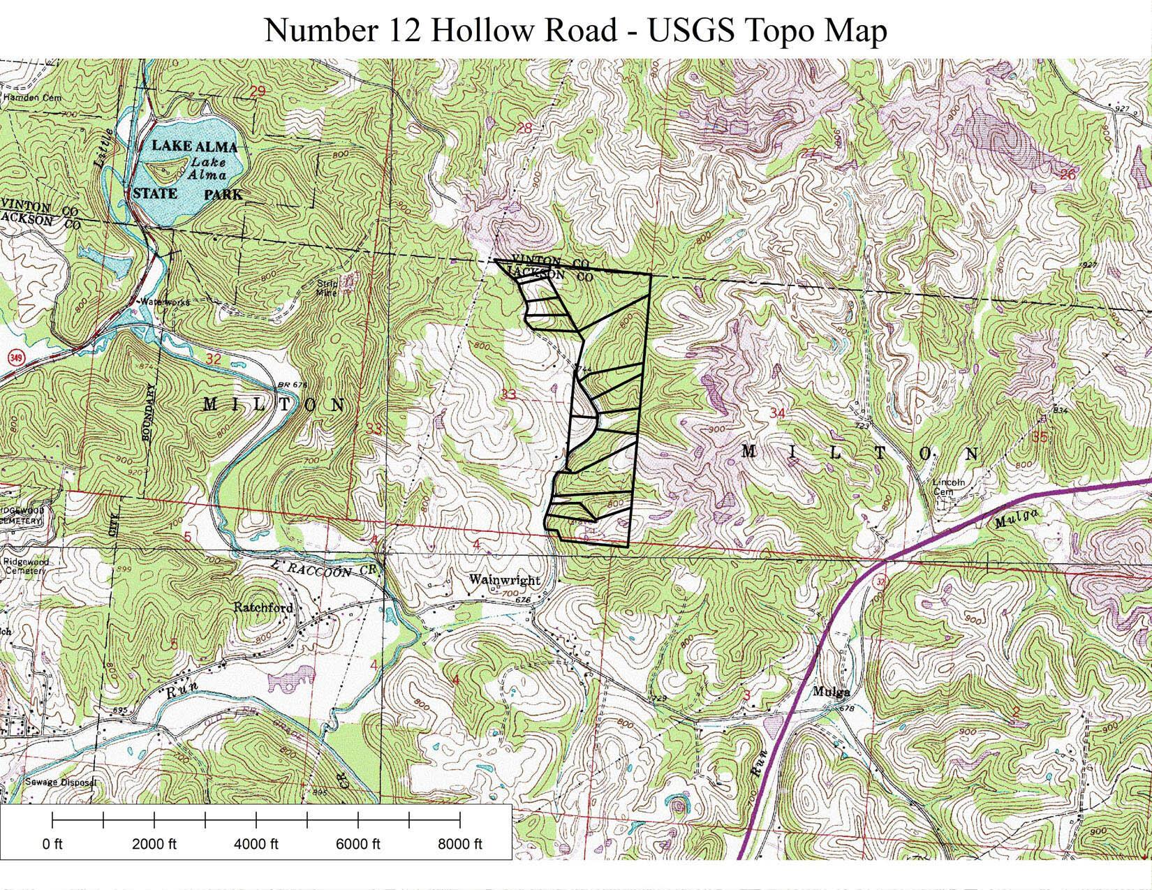 0 Number 12 Hollow Road Wellston, OH 45692 - Photo 44 of 45 Number 12 Hollow Rd USGS Topo Map MLS