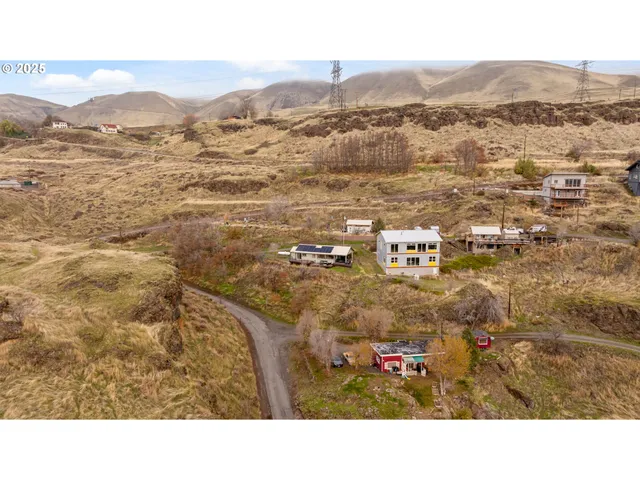 a view of city and mountain